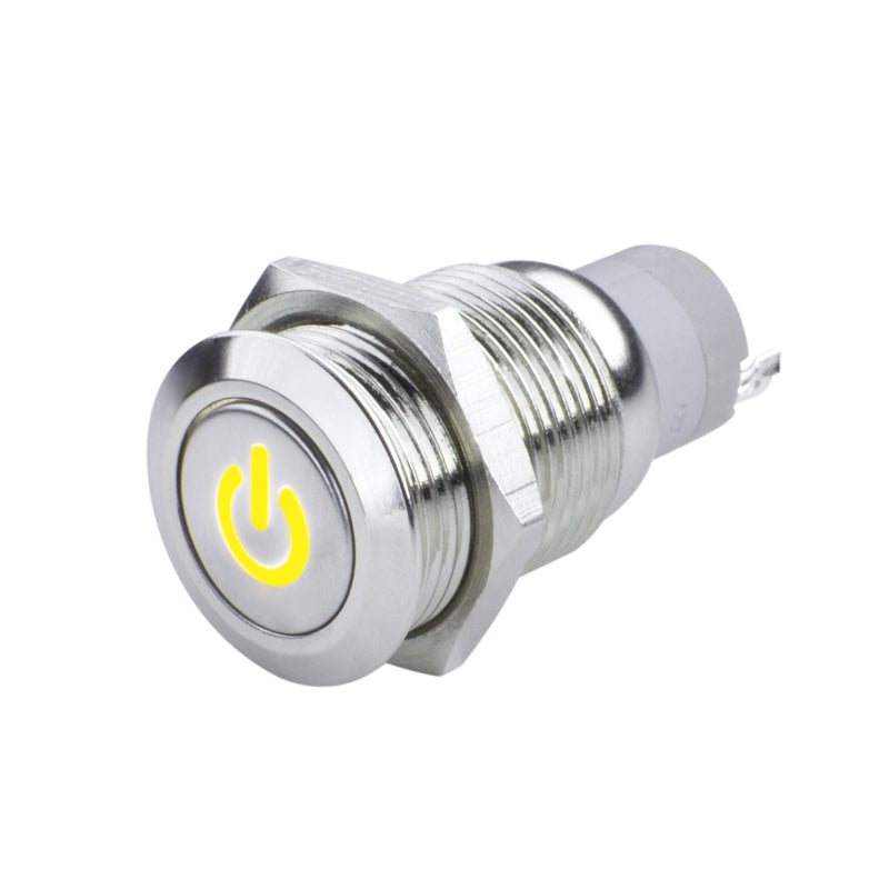 Load image into Gallery viewer, Oracle Pre-Wired Power Symbol On/Off Flush Mount LED Switch - Yellow
