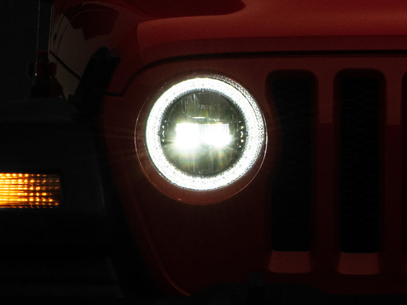 Load image into Gallery viewer, Raxiom 18-22 Jeep Wrangler JL/JT Axial Series LED Headlights- Black Housing (Clear Lens)
