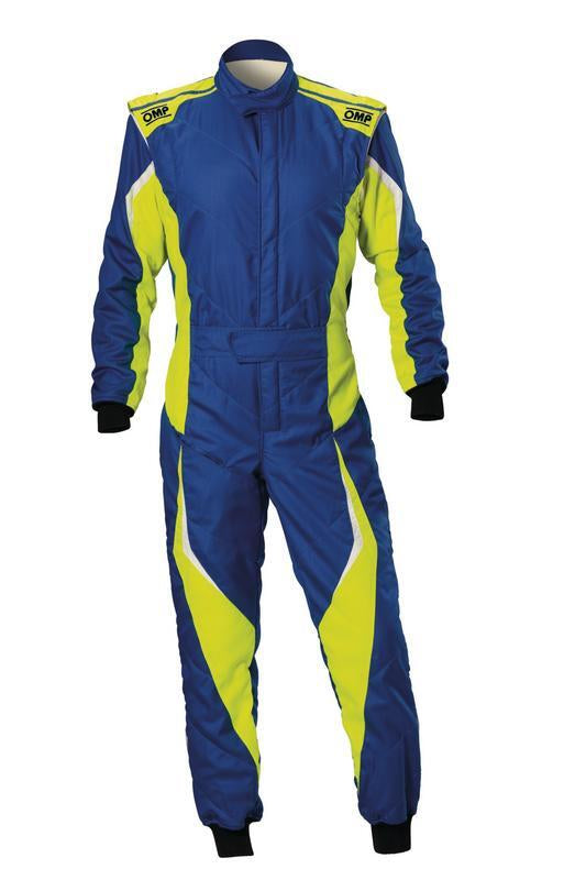 OMP TECNICA EVO OVERALL FIA 8856-2018 / SFI ROYAL BLUE / F YELLOW SZ 48