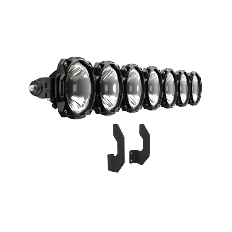 Load image into Gallery viewer, KC HiLiTES 11-16 Ford Super Duty Gravity LED Pro6 7-Light Bar Kit - Front Bumper
