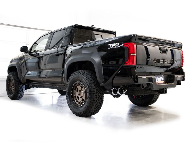 Load image into Gallery viewer, AWE Tuning Exhaust for 4th Gen Toyota Tacoma Dual Chrome Silver Tips
