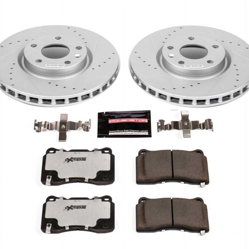Load image into Gallery viewer, Power Stop 15-19 Chevrolet Corvette Front Z26 Street Warrior Brake Kit

