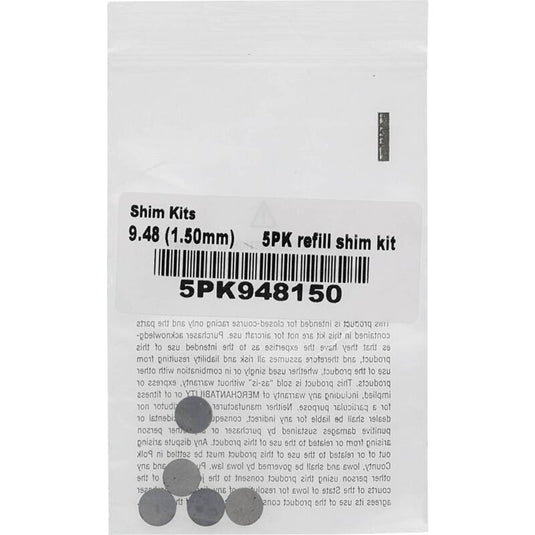 Hot Cams 04-08 400 DVX/02-16 CRF 450 R Shim Kits 1.500mm Thickness - 5 Pack