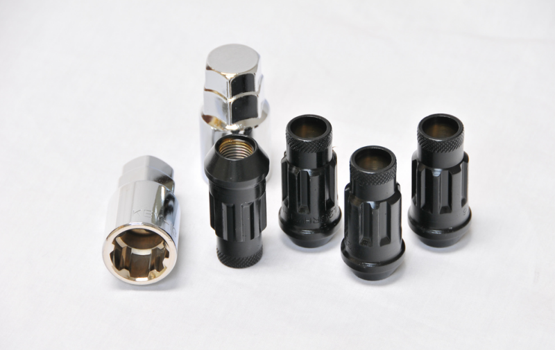 Load image into Gallery viewer, Wheel Mate Monster Open End Lug Nut Set of 4 - Black 1/2in
