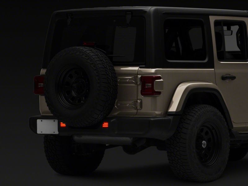 Load image into Gallery viewer, Raxiom 18-23 Jeep Wrangler JL Moab Rubicon Sahara Axial LED Rear Bumper Reflector Lights- Smoked
