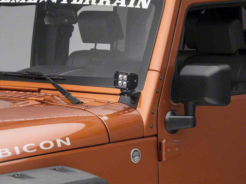 Load image into Gallery viewer, Raxiom 07-18 Jeep Wrangler JK Axial Series Windshield Pillar Mounted Light Brackets
