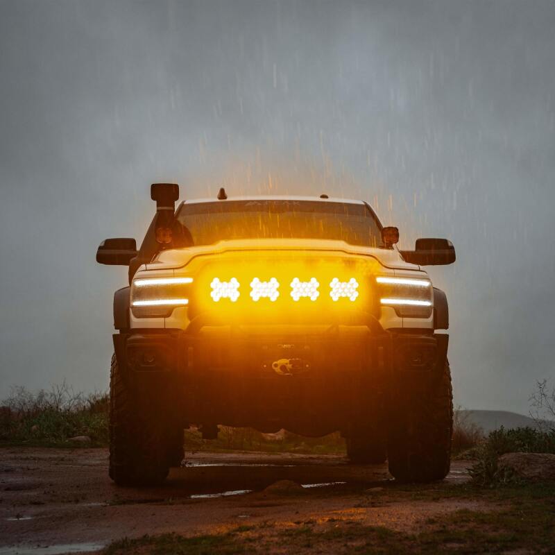 Load image into Gallery viewer, KC HiLiTES SlimLite 8in. LED Light Shield (Shield Only) - Amber
