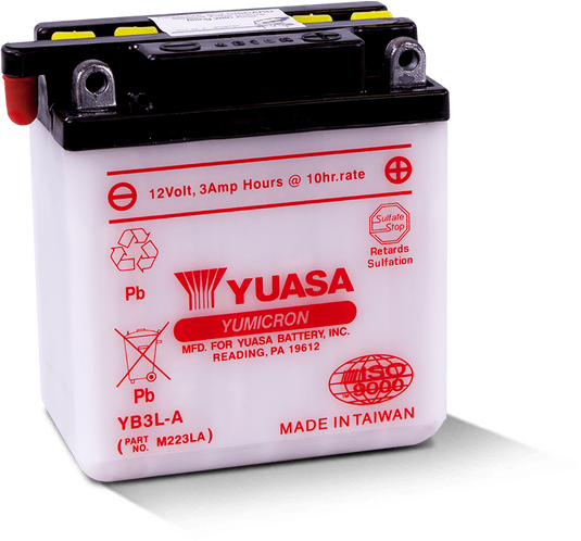 Yuasa YB3L-A Yumicron 12-Volt Battery