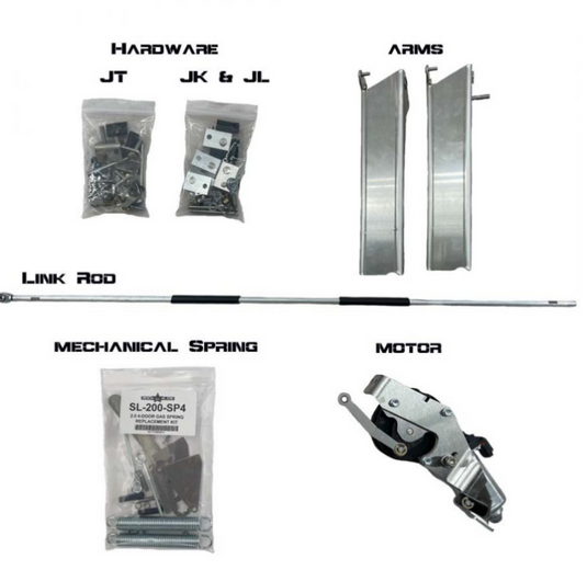 Rock Slide Rebuild Kit for Gen2 Step Sliders - JT 4 Door Driver Side