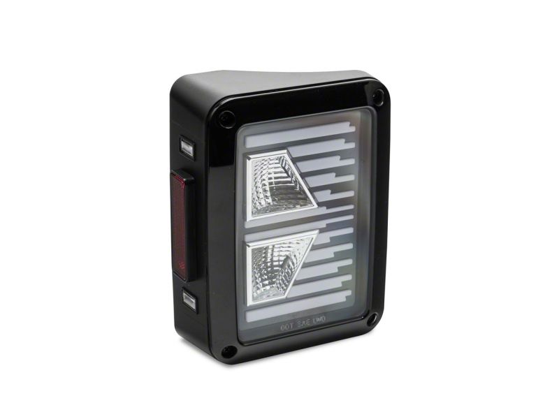 Load image into Gallery viewer, Raxiom 07-18 Jeep Wrangler JK Axial Series Vision LED Tail Lights- Blk Housing (Clear Lens)
