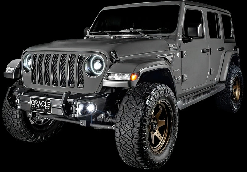 Load image into Gallery viewer, Oracle Jeep Wrangler JL Smoked Lens LED Front Sidemarkers
