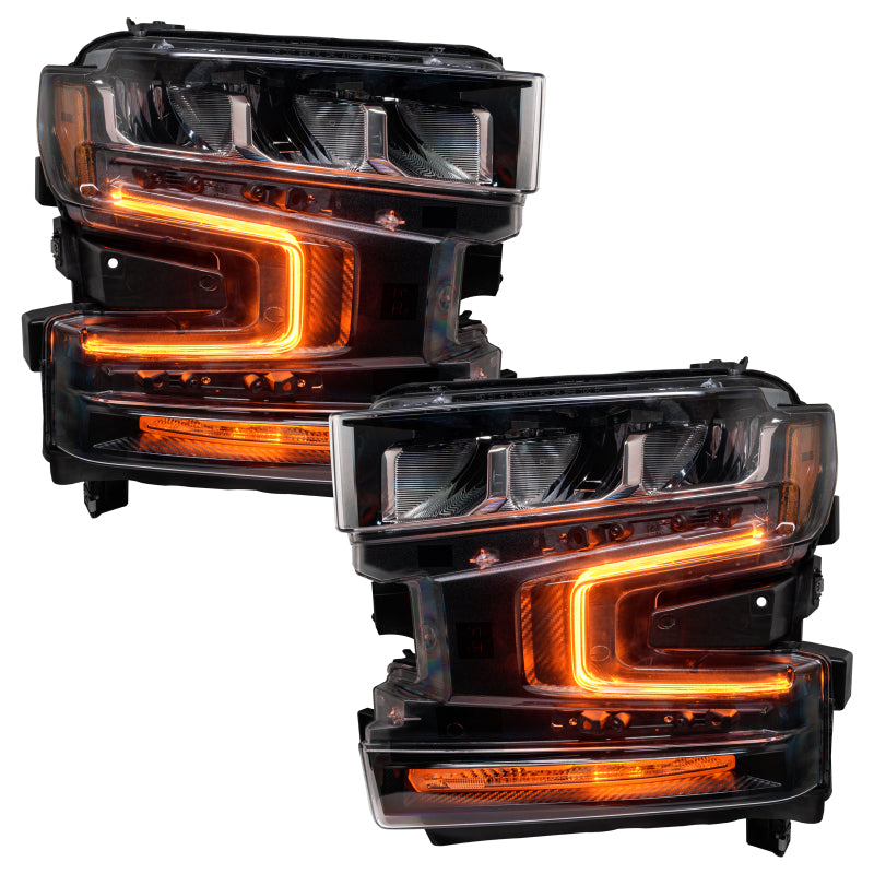 Load image into Gallery viewer, Oracle 19-21 Chevy Silverado 1500 RGB+W Headlight DRL Upgrade Kit - ColorSHIFT 2
