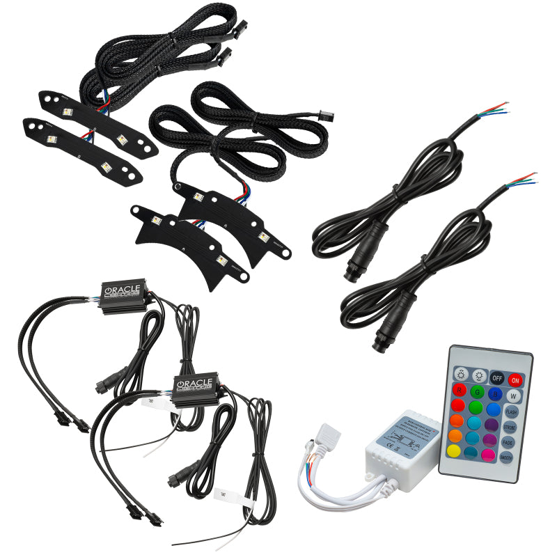 Load image into Gallery viewer, Oracle 15-21 Dodge Challenger RGB+W Headlight DRL Kit - ColorSHIFT w/ Simple Controller
