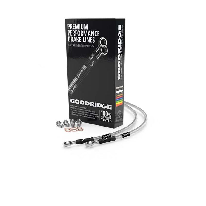 Goodridge 01-03 Suzuki GSXR600K1-K3 Clear Front SS Brake Lines