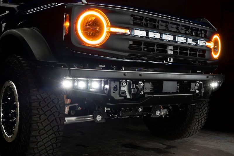 Load image into Gallery viewer, ORACLE Lighting 21-22 Ford Bronco Triple LED Fog Light Kit for Steel Bumper - White

