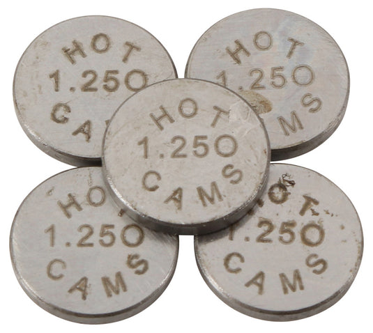 Hot Cams 04-08 400 DVX/02-16 CRF 450 R Shim Kits 1.250mm Thickness - 5 Pack