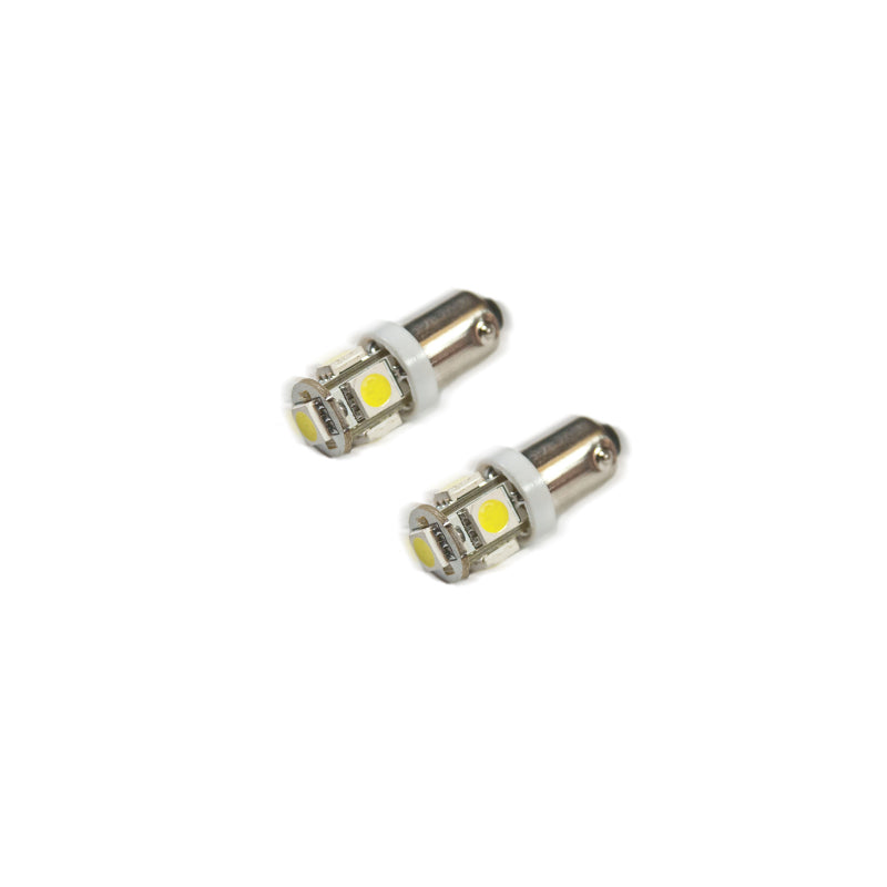 Load image into Gallery viewer, Oracle BA9S 5 LED 3 Chip Bayonet Bulbs (Pair) - White
