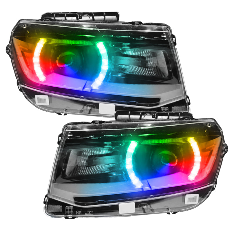 Load image into Gallery viewer, Oracle 14-15 Chevy Camaro RS Headlight DRL Upgrade Kit - ColorSHIFT w/ Simple Cntrl SEE WARRANTY
