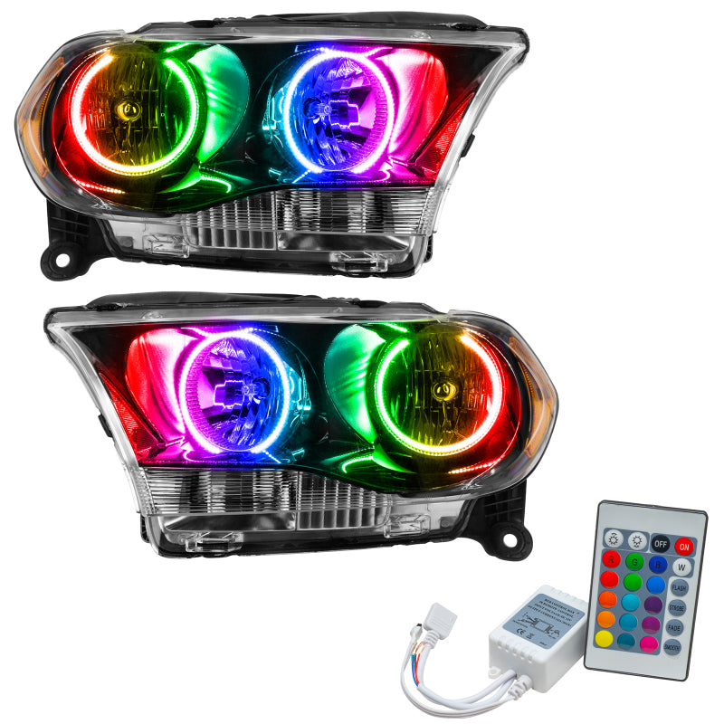 Load image into Gallery viewer, Oracle 11-13 Dodge Durango SMD HL Halogen - Black - ColorSHIFT w/ Simple Controller
