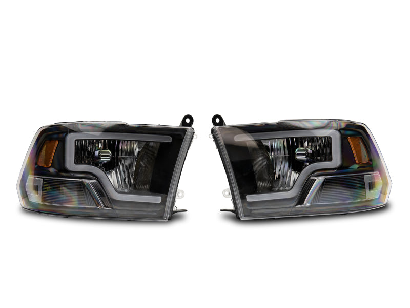 Load image into Gallery viewer, Raxiom 09-18 Dodge RAM 1500 LED Bar Headlights- Black Housing (Clear Lens)
