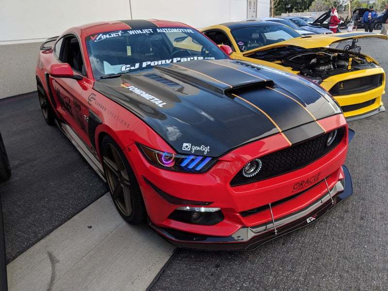 Load image into Gallery viewer, Oracle 15-17 Ford Mustang Dynamic RGB+A Pre-Assembled Headlights - Black Edition - SEE WARRANTY
