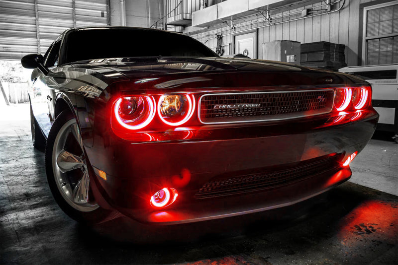 Load image into Gallery viewer, Oracle Dodge Challenger 08-14 LED Waterproof Halo Kit - Red
