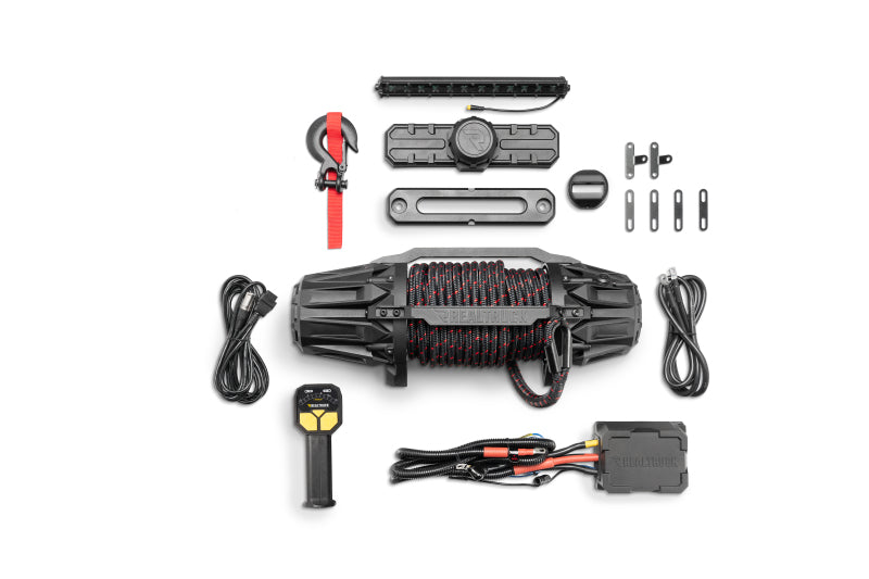 Load image into Gallery viewer, RealTruck Universal Traction Recovery 10K Winch - Black
