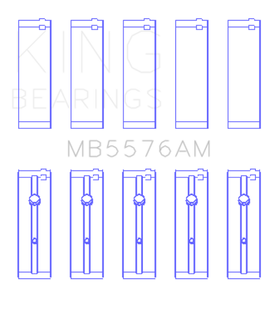 King Engine Bearings Ford J4B/J4C (Size +0.25mm) Main Bearing Set