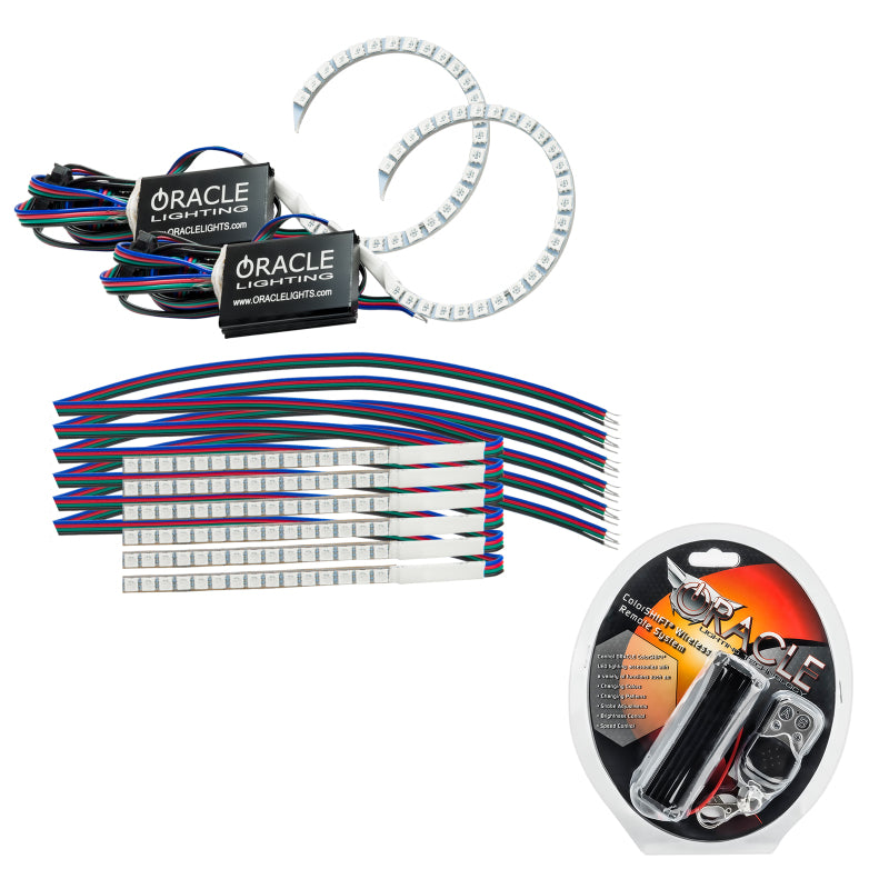 Load image into Gallery viewer, Oracle 18-21 Ford Mustang DRL Upgrade w/ Halo Kit - ColorSHIFT
