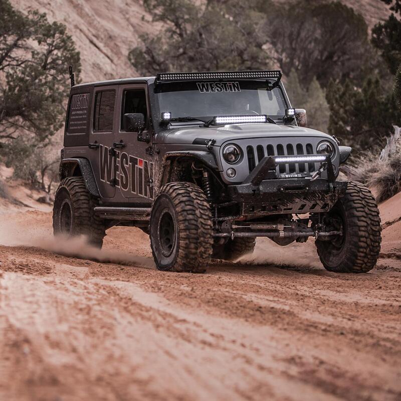 Load image into Gallery viewer, Westin/Snyper 07-17 Jeep Wrangler Tube Fenders - Front - Textured Black
