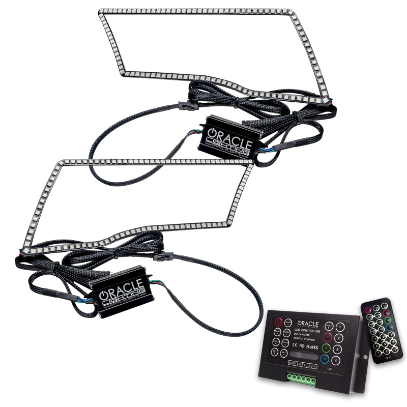 Load image into Gallery viewer, Oracle Dodge Ram Sport 09-18 LED Headlight Halo Kit - ColorSHIFT w/ 2.0 Controller
