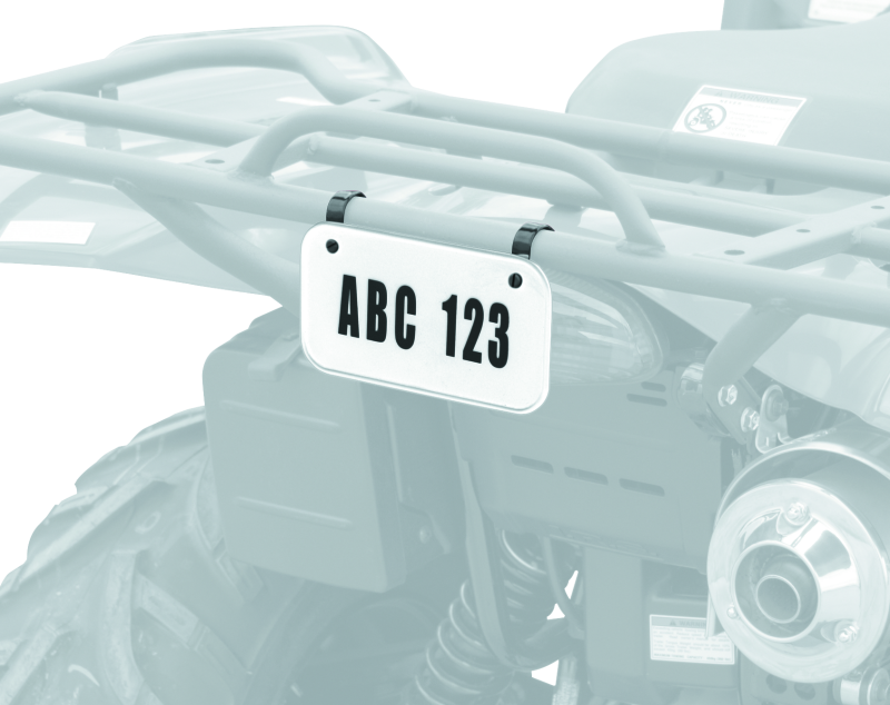 Load image into Gallery viewer, Quadboss ATV License Plate Kit - White
