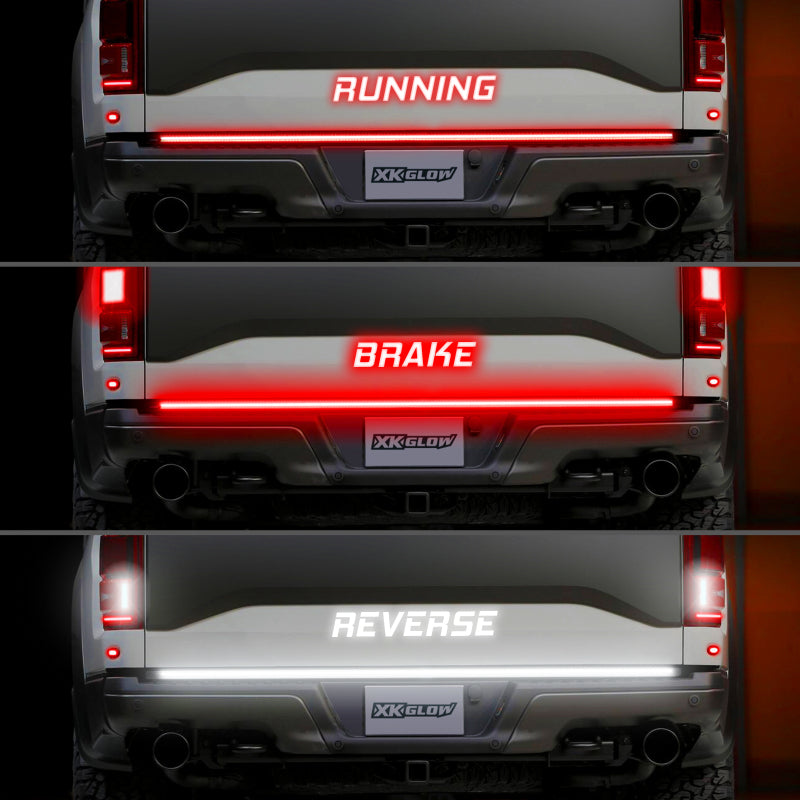 Load image into Gallery viewer, XK Glow Truck Tailgate Light w/ Chasing Turn Signal &amp; Built-in Error Canceller - 3rd gen 48in
