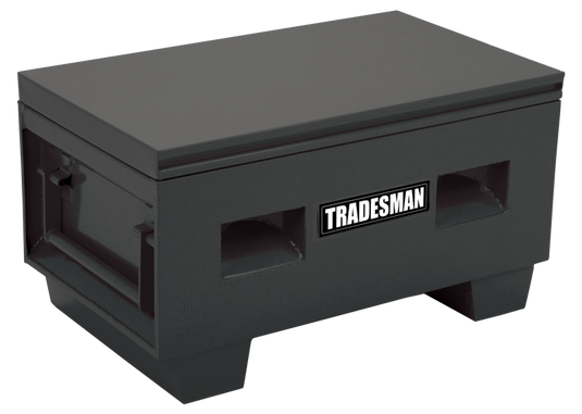 Tradesman Steel Job Site Box/Chest (Heavy Duty/Medium) (48in.) - Black