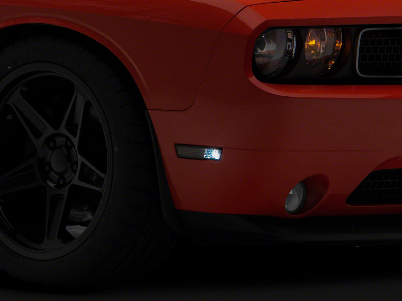 Load image into Gallery viewer, Raxiom 08-14 Dodge Challenger Axial Series Side Marker Lamps- Smoked
