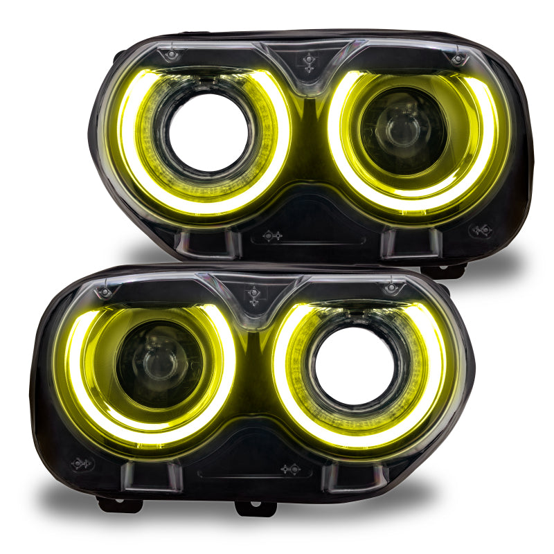 Load image into Gallery viewer, Oracle 15-21 Dodge Challenger RGB+W Headlight DRL Kit - ColorSHIFT w/ Simple Controller
