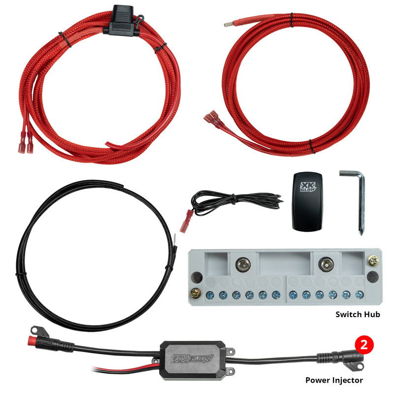 Load image into Gallery viewer, XK Glow XKmax 2x30in FIber Optic Light Strip Kit
