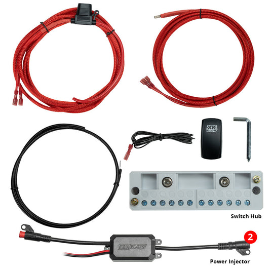 XK Glow XKmax 2x30in FIber Optic Light Strip Kit