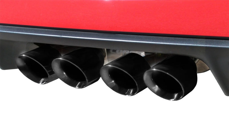 Load image into Gallery viewer, Corsa 09-13 Chevy Corvette 6.2L V8 2.5in Sport Cat-Back Dual Rear Exit w/Twin 4.0in Pol Pro-Ser Tips
