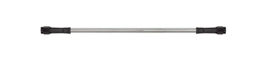 Goodridge 26in Universal Brake Line Assembly w/Black Zinc Fittings & Clear Hose