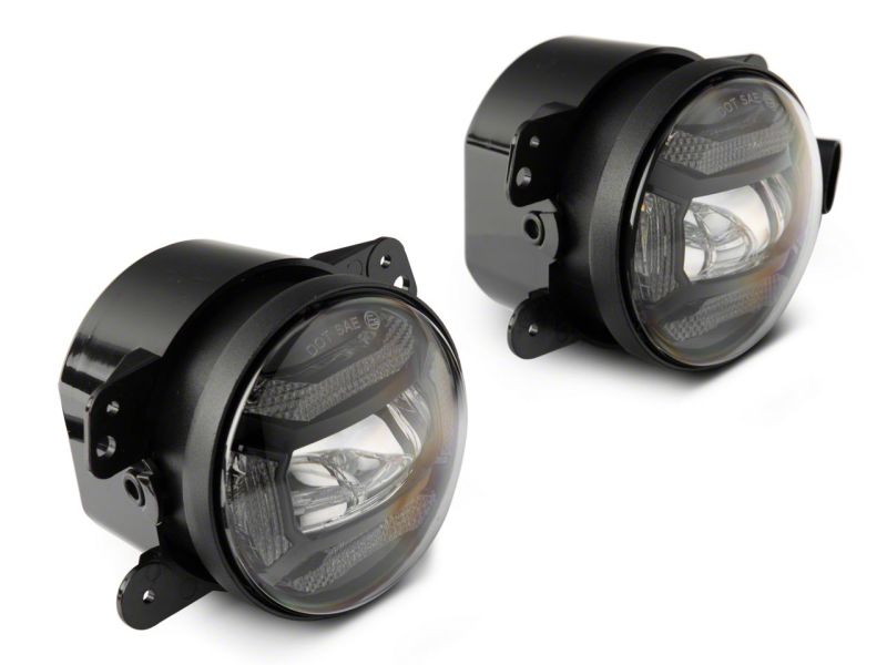Load image into Gallery viewer, Raxiom 07-18 Jeep Wrangler JK Axial Series 4-In LED Fog Lights- Clear
