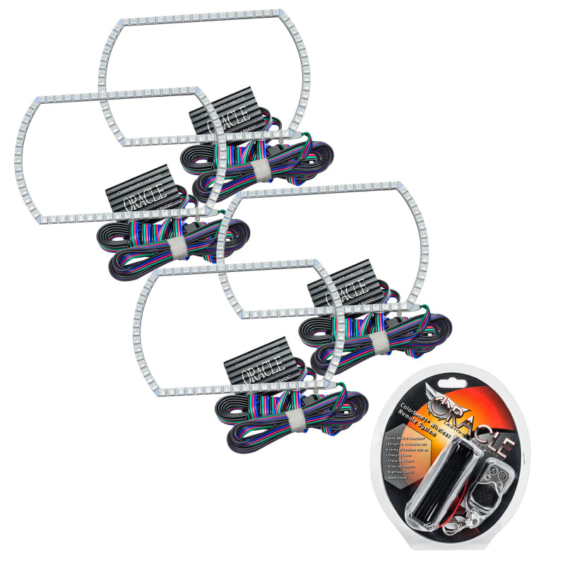 Load image into Gallery viewer, Oracle Chevrolet Silverado 14-15 Halo Kit Projector Style - ColorSHIFT
