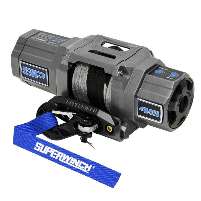 Load image into Gallery viewer, Superwinch 4500 LBS 12V DC 1/4in x 40ft Synthetic Rope Hawse Fairlead SP 45SR Winch
