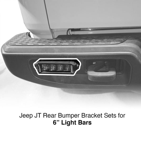 XK Glow Jeep JT Rear Bumper Bar Bracket Kit 6In