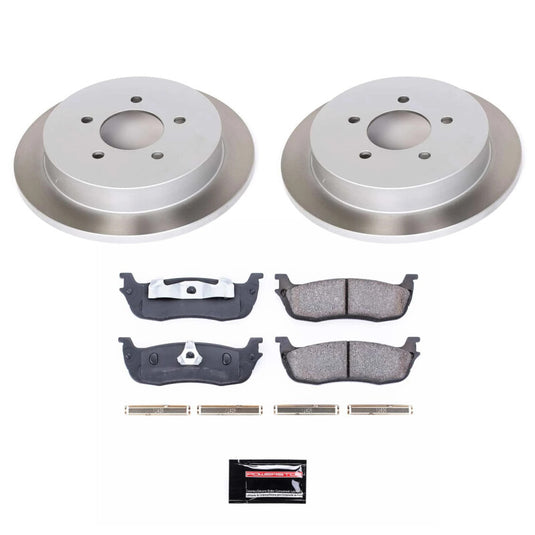 Power Stop 00-02 Lincoln Navigator Rear Semi-Coated Rotor Kit