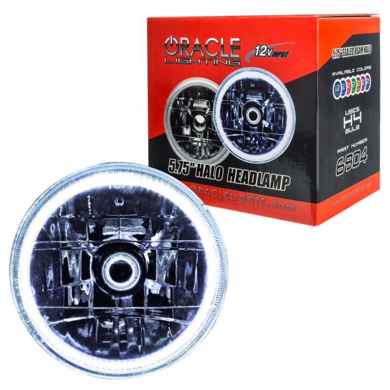 Load image into Gallery viewer, Oracle Pre-Installed Lights 5.75 IN. Sealed Beam - White Halo SEE WARRANTY
