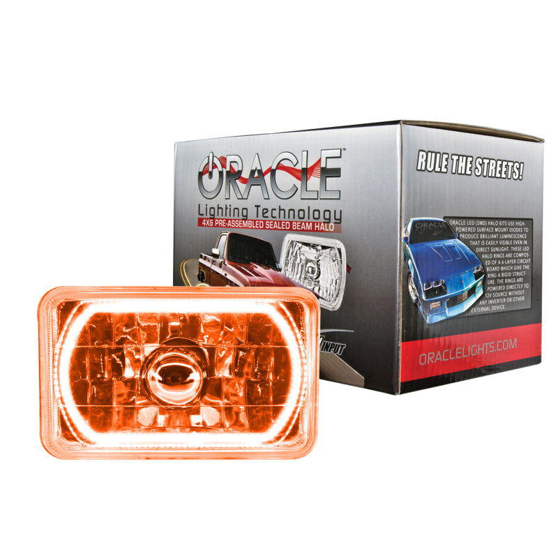 Load image into Gallery viewer, Oracle Pre-Installed Lights 4x6 IN. Sealed Beam - Amber Halo SEE WARRANTY
