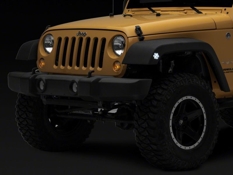 Load image into Gallery viewer, Raxiom 07-18 Jeep Wrangler JK Axial Series Whiite LED Side Marker Lights- Smoked
