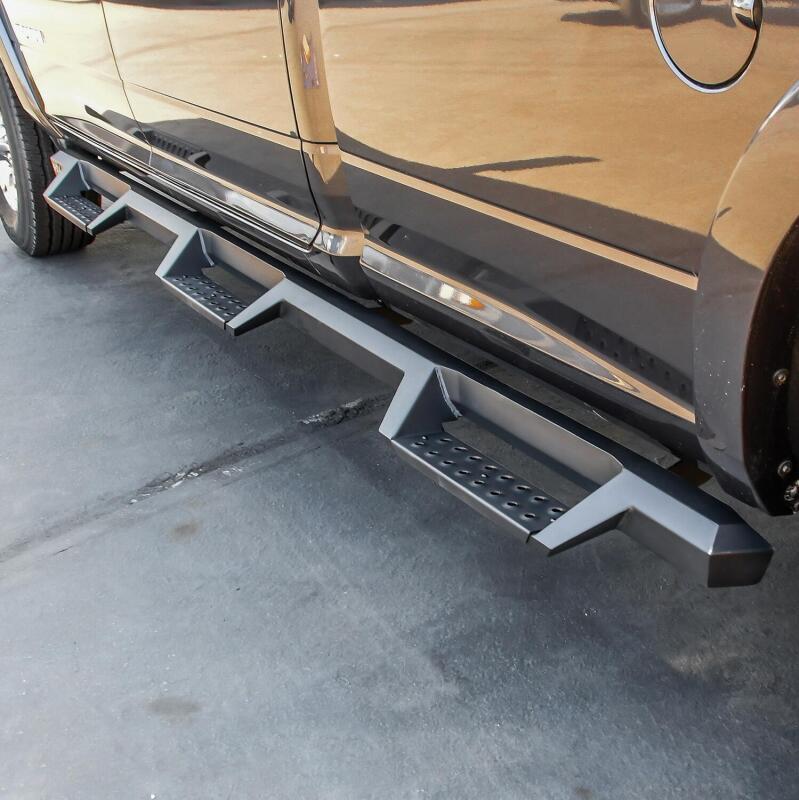 Load image into Gallery viewer, Westin/HDX 19-20 Ram 2500/3500 Crew Cab (8ft Bed) Drop Wheel to Wheel Nerf Step Bars - Txt Black
