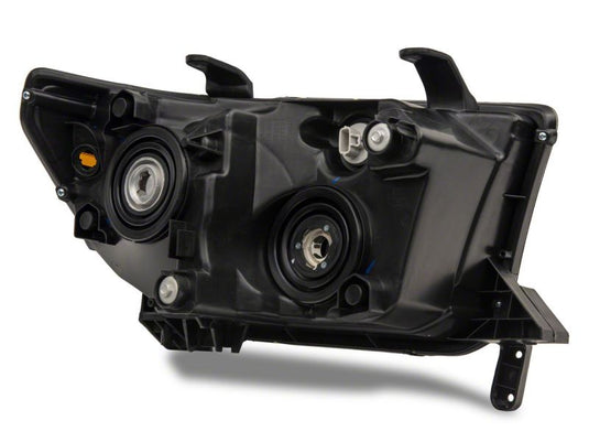 Raxiom 07-13 Toyota Tundra Axial Series Headlights w/ SEQL LED Bar- Black Housing (Clear Lens)